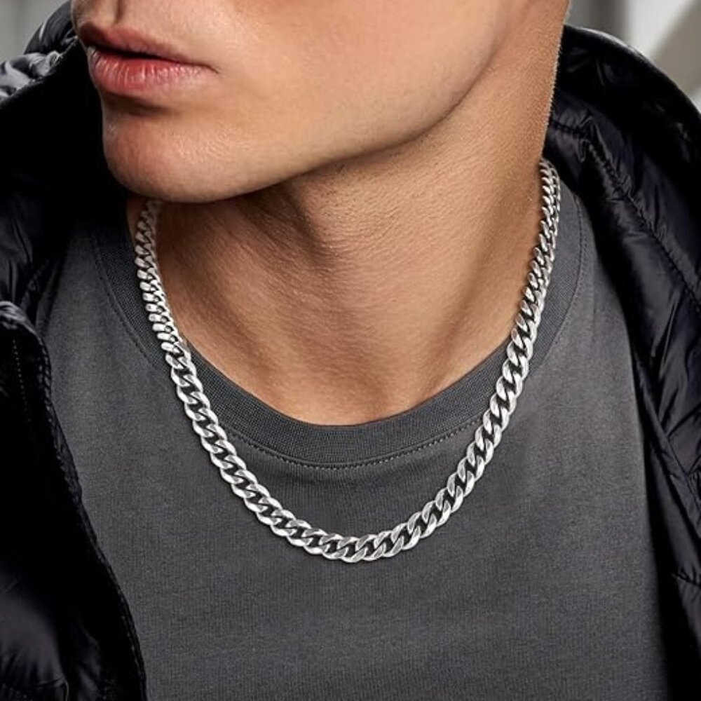 NEW! Miami Curb Cuban Link Chain for Men 316L Stainless Steel